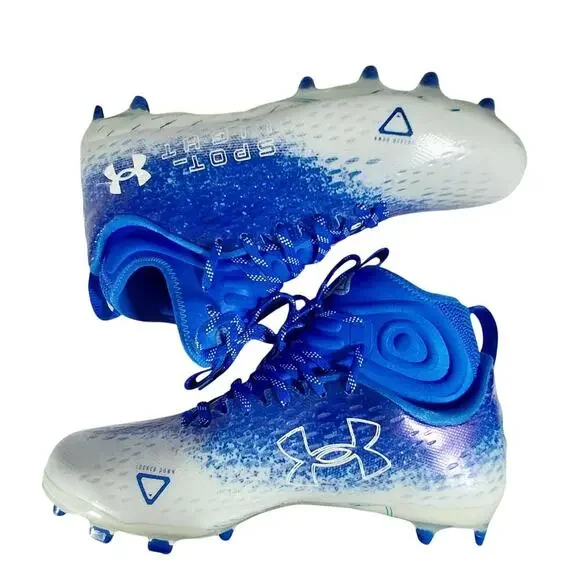 NWT@$130! UNDER ARMOUR SPOTLIGHT LUX MC 2.0! GRADIENT BLUE/WHITE, BOXED! SZ 11.5 - Picture 7 of 12